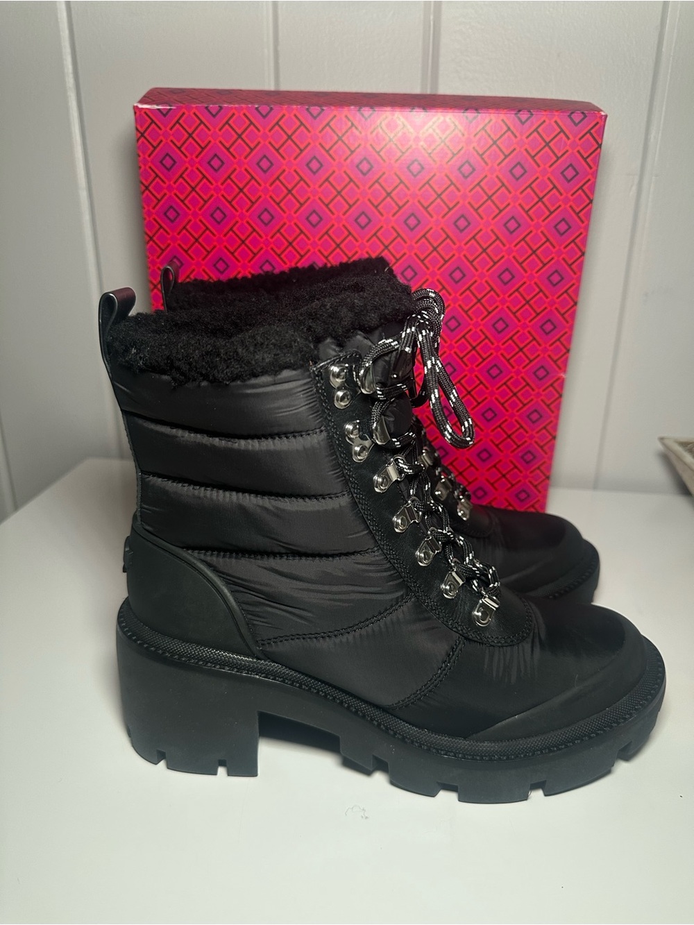 Tory Burch Black Nylon Boots